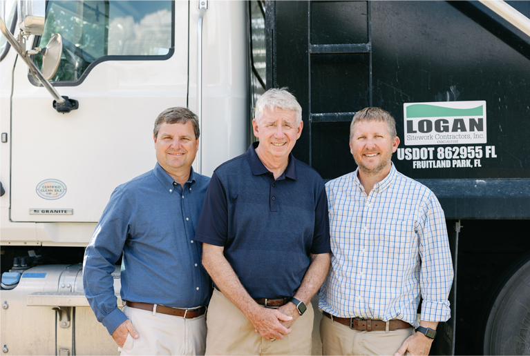 Grading and leveling construction site