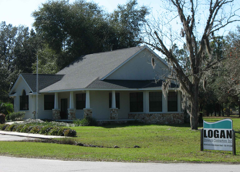 Grading and leveling construction site